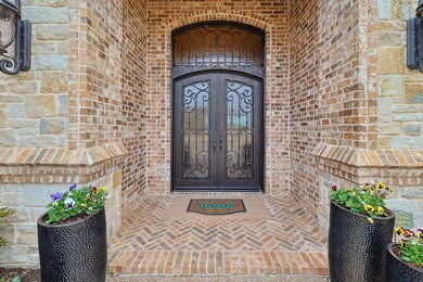 Double opening glass iron door