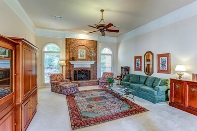 Wide decorative molding accentuates the tall 11' c