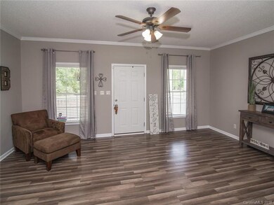Wood floors throughout main living areas