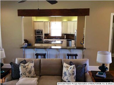 View of kitchen from living room