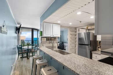 Bar seating with Gulf views.