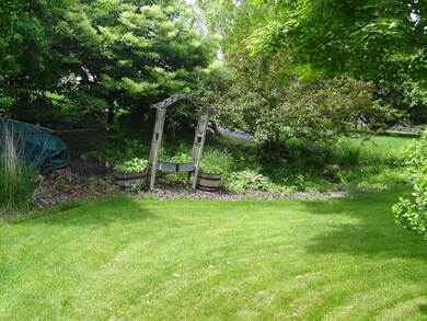 One of two flower gardens along trail adds color t