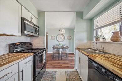 Beautifully updated Kitchen with butcher block cou