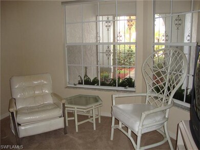 Sitting area in the den off the foyer.