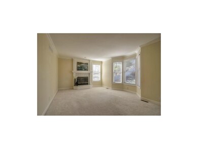 Spacious Family Room with Fireplace & Bay Window