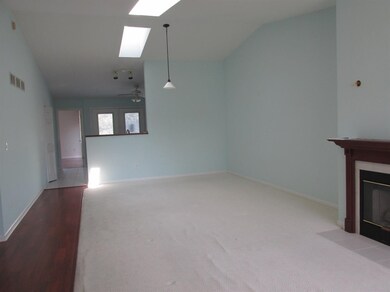 Living room with fireplace