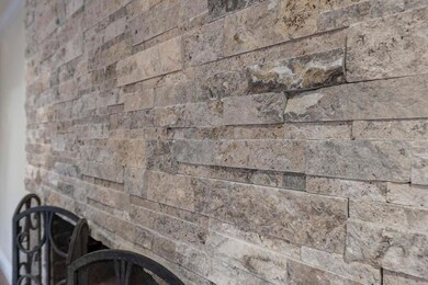 Brick on Fireplace