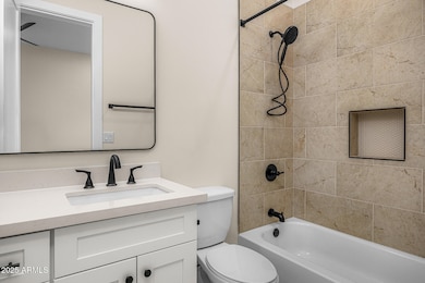 guest bathroom sample finishes