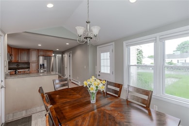 Dining room with side entry