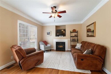 Fireplace gives a warm feeling to the Family Room/Den