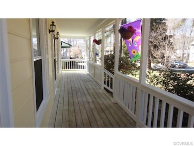 Full front porch. Perfect for your porch swing and