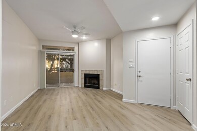 Living Room with Fire Place