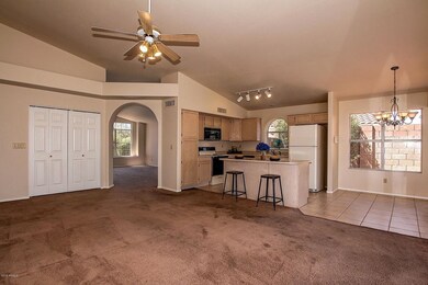 Family Room into Kitchen