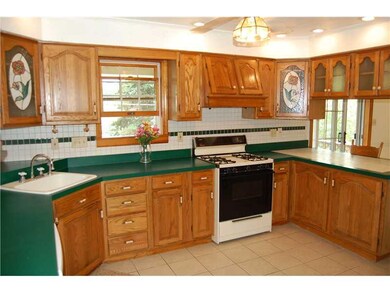 Kitchen. Recessed lighting highlight the beautiful