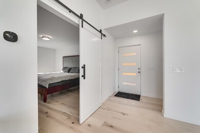 Barn door on Primary Bedroom