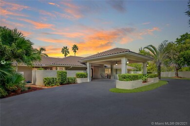 The oversized driveway has been recently resurface