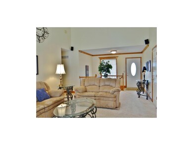 The front entryway also provides access to the low