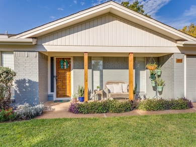 Covered Front Porch with cedar beams