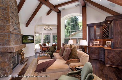 Living Room with Electric Shades