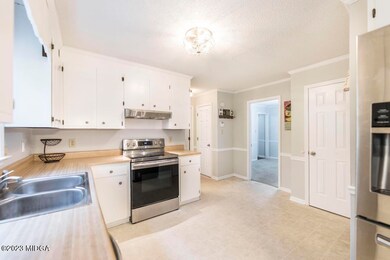 Kitchen with Fresh Paint & SS Appliances