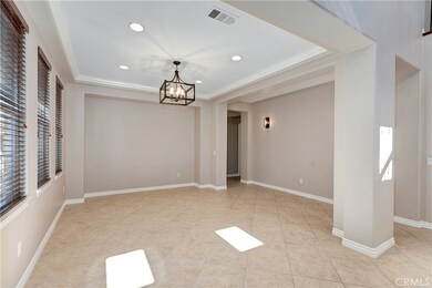 Large private Dining Room with upgraded lighting.