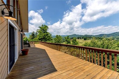 Large deck off of living room.