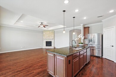 Stone Fireplace in Living Room