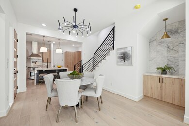 Built in buffet is perfect for family meals and ex