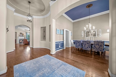A gorgeous entry positioned near the dining room and study.