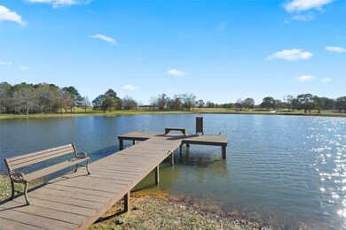 Pier with catfish feeder.