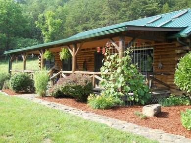 Landscape and large porch