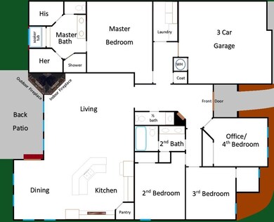 Split floor plan, very open floor plan, great layout with large foyer for welcoming guests.