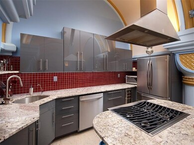 Granite counters, center island and cooktop, and s