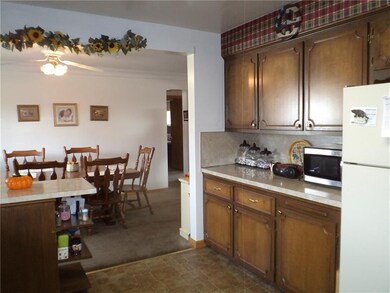 Serving areas convenient to dining room