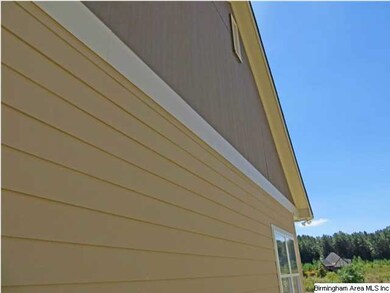 Side view of the exterior siding.
