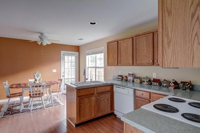 There are plenty of cabinets for your beautiful dishes and counterspace for spreading out the ingredients to your favorite dishes.