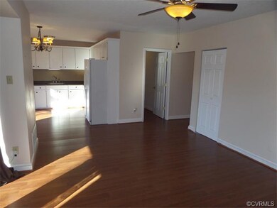 Living room has coat closet.