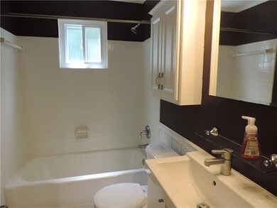 The full bath has been updated.