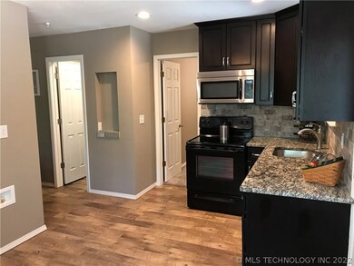 From the kitchen, you are looking into the first b