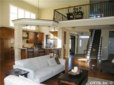 Great Room Dramatic Open Floor Plan with Custom De