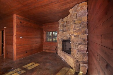 Beehive Tower Lower level wood burning fireplace