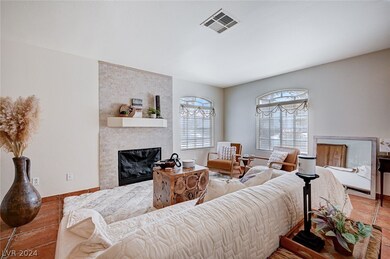 Bright and cheery living room with windows towards