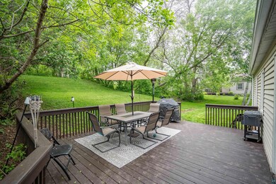Deck featuring a yard