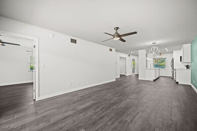 Living room with wood flooring