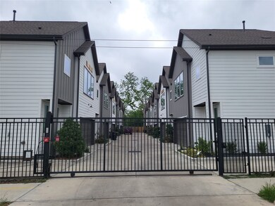 A view from outside the automated gate with entry