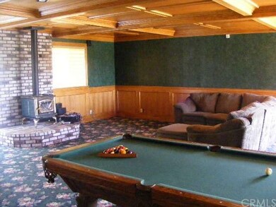 Family/game room with second wood stove