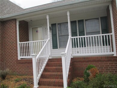 Covered front porch