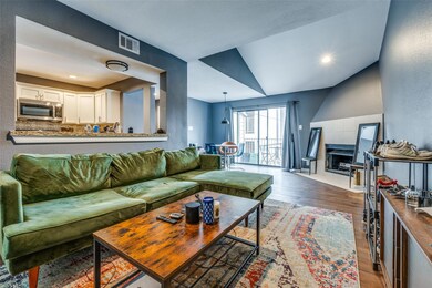 Living room featuring hardwood / wood-style floori