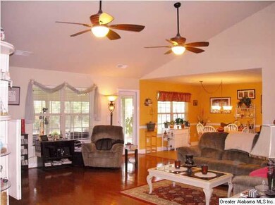 Two ceiling fans in the HUGE living room