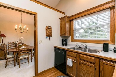 Just inside kit from Dr. Note window above sink fo